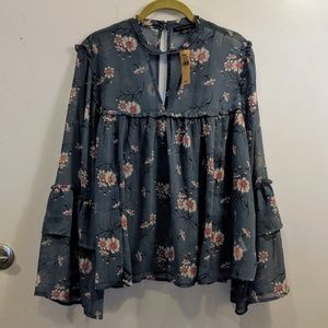 NWT Boho American Eagle bell sleeve blouse & tank